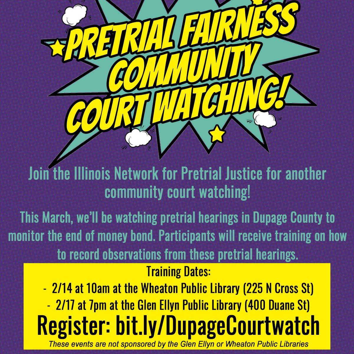 Pretrial Fairness Community Court Watching!