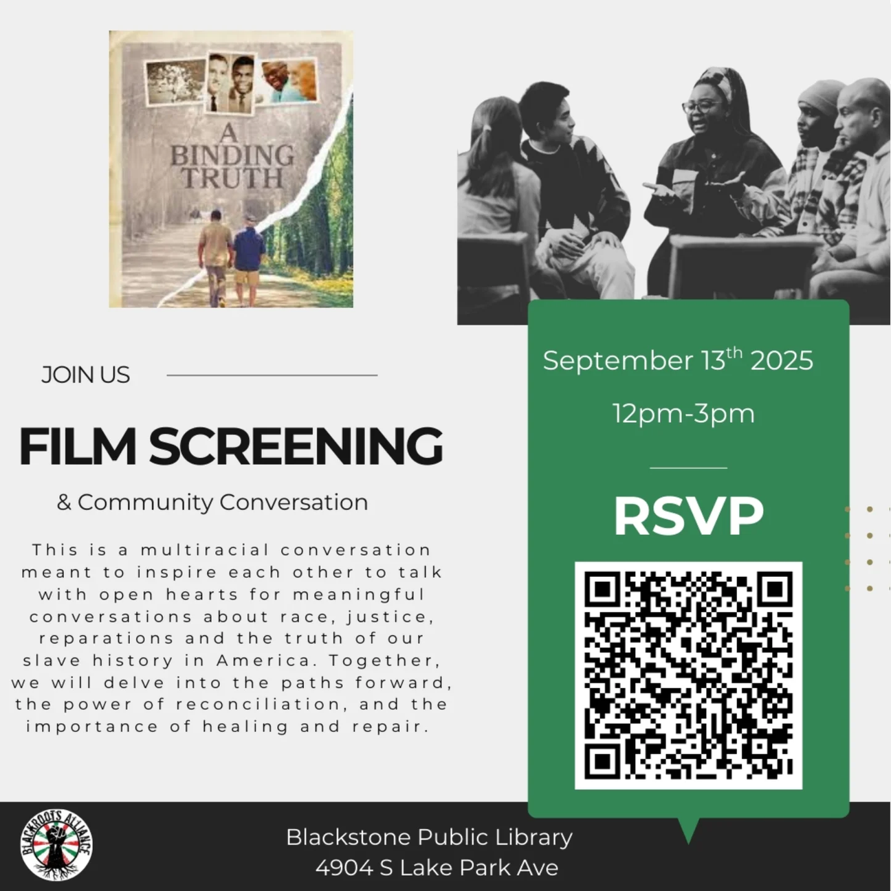 Black Roots Alliance film screening & conversation