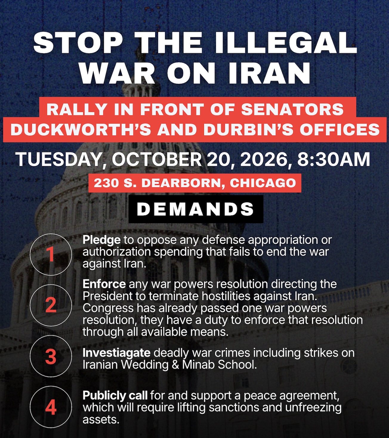 Stop Illegal War on Iran