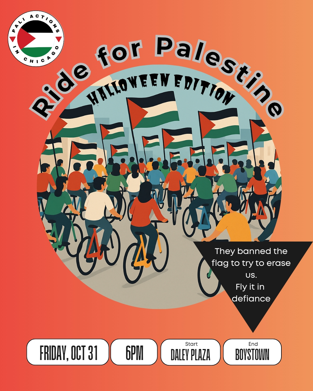 Ride for Palestine (Halloween Edition)