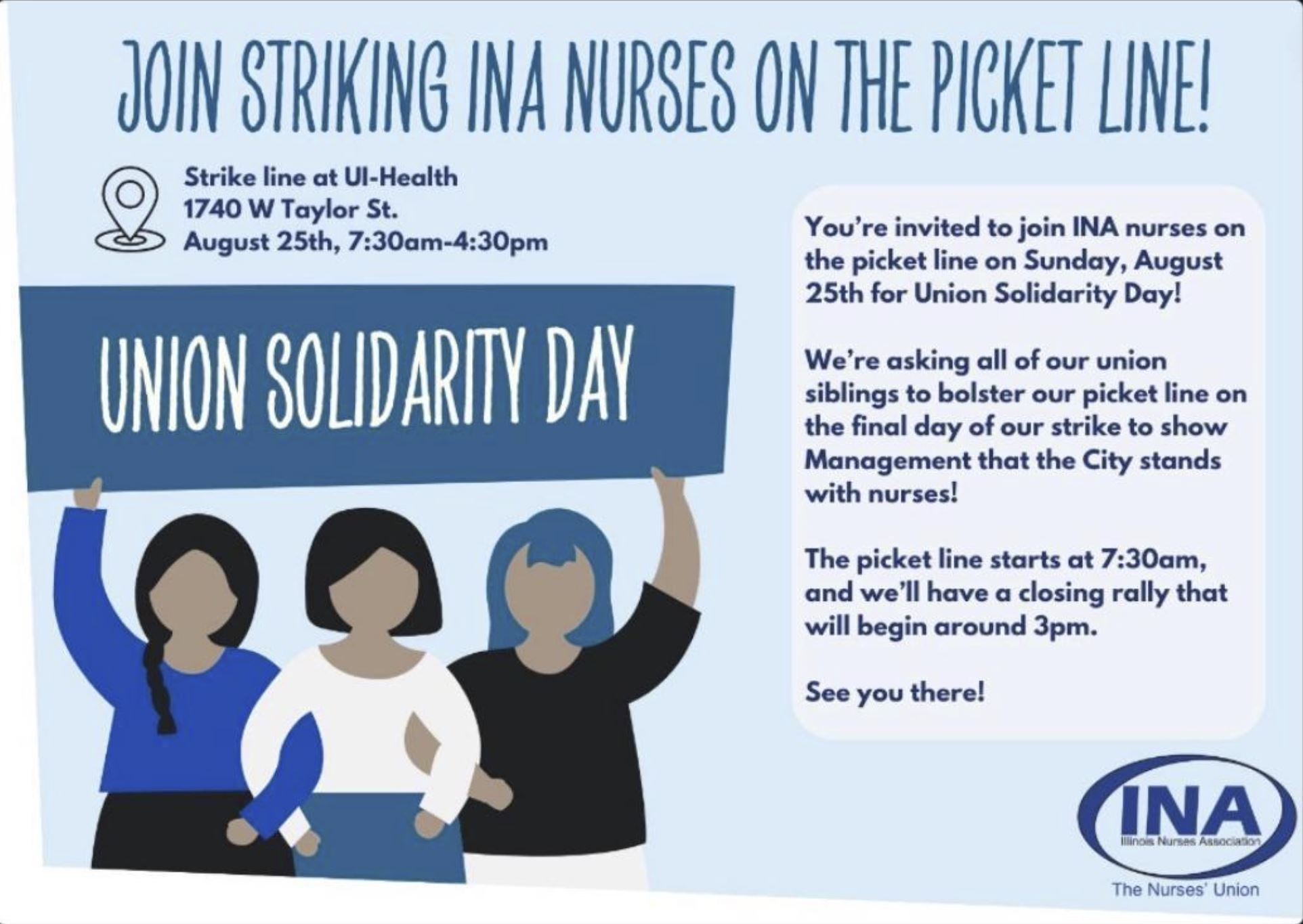 Join Striking Nurses on the Picket Line!