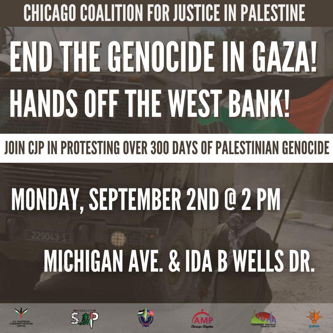 Protest Over 300 Days of Palestinian Genocide!