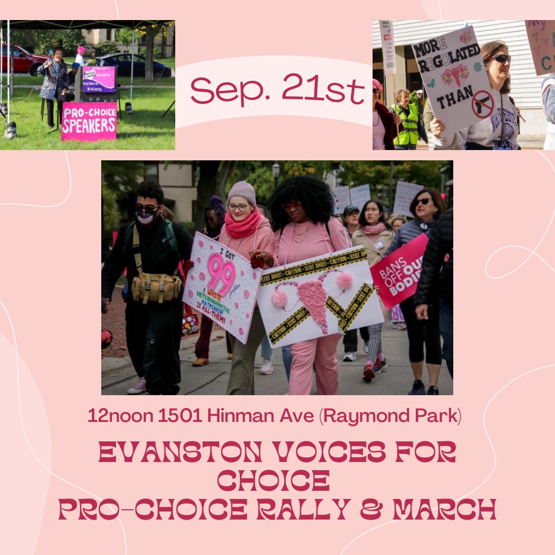 Evanston's 3rd Pro-Choice Rally and March
