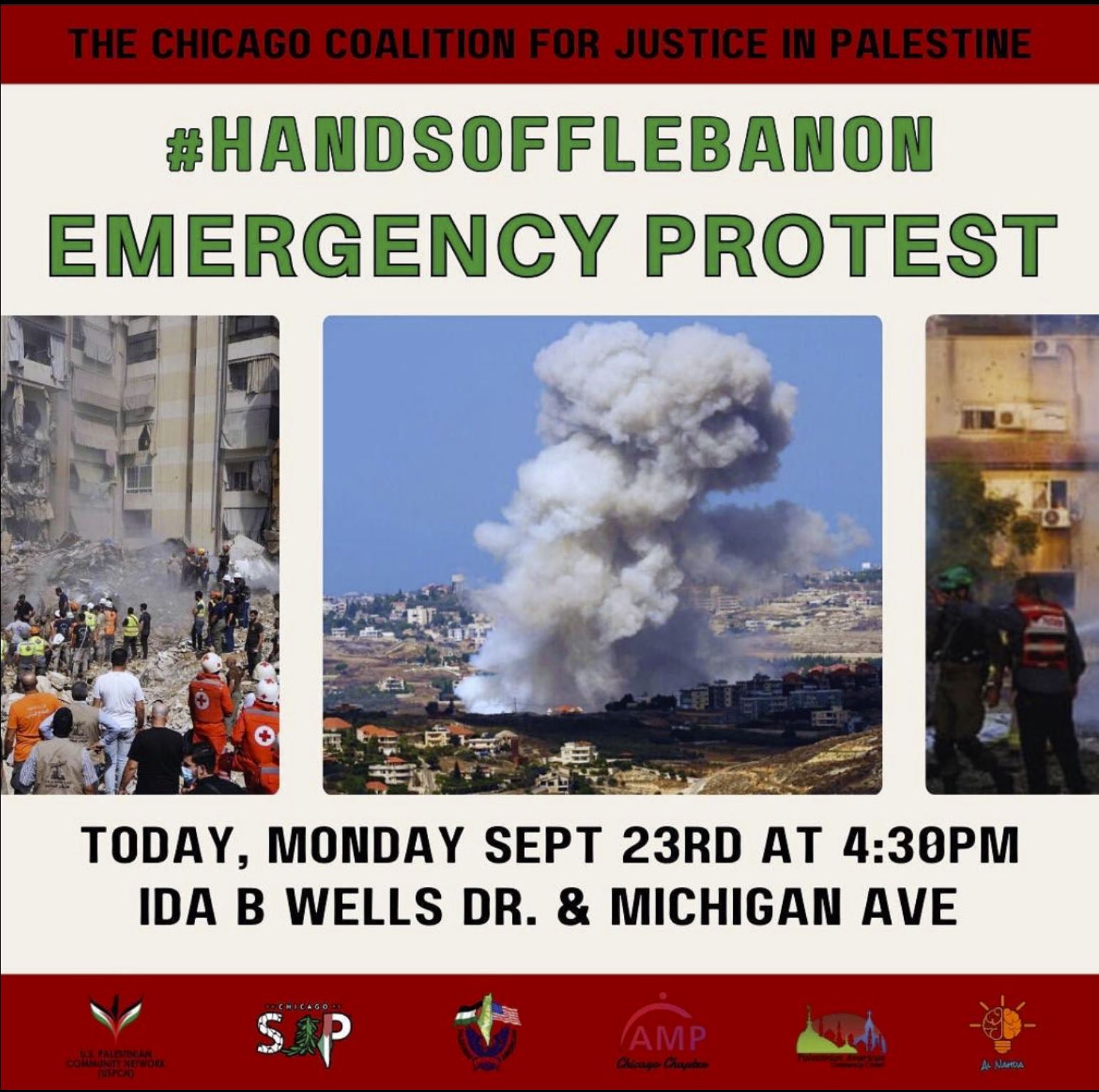 Hands Off Lebanon Emergency Protest!