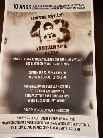 Protest: 10 Years Since the Disappearance of the 43 Ayotzinapa Students