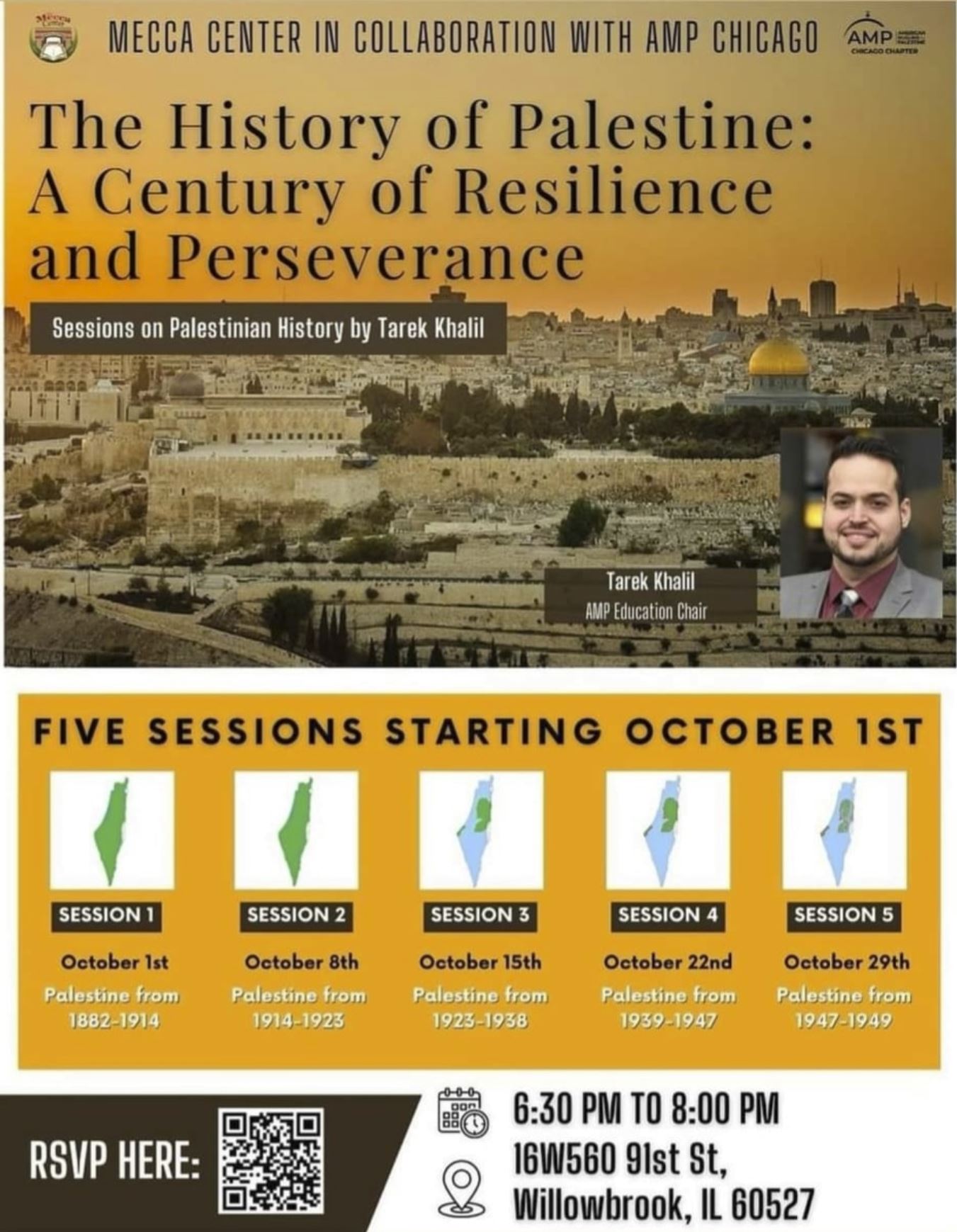The History of Palestine: A Century of Resilience and Perserverance in Five Sessions