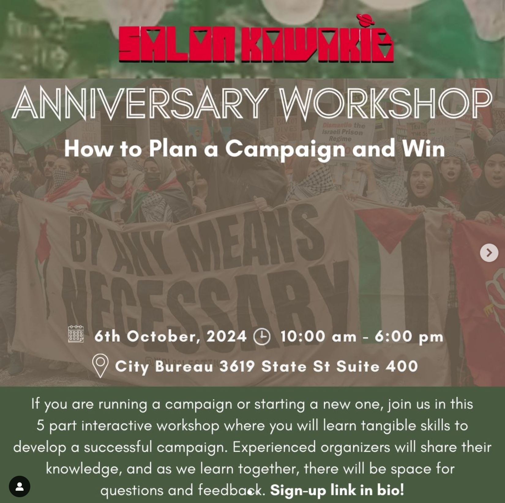 Salon Kawakib Organizing Workhshop