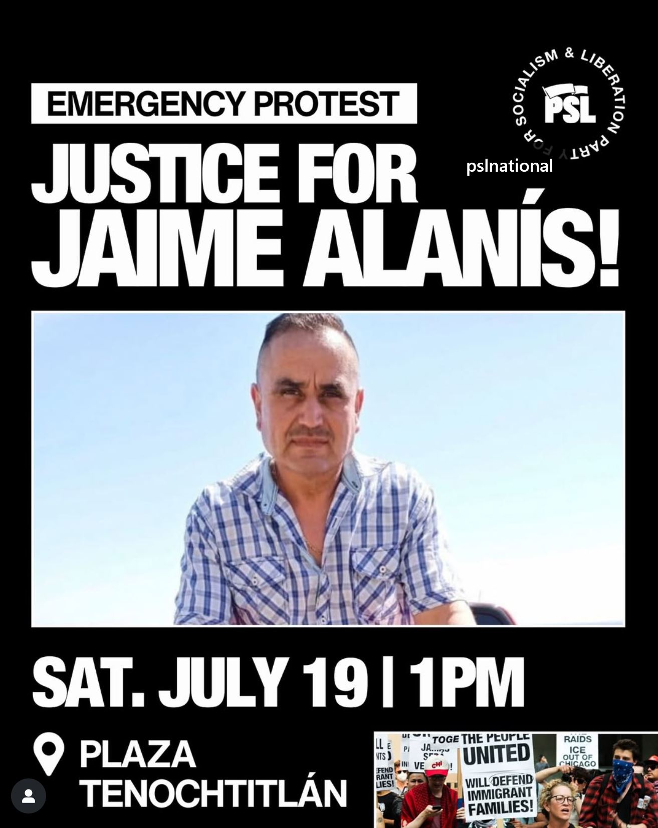 Emergency Protest - Justice for Jame Alanis