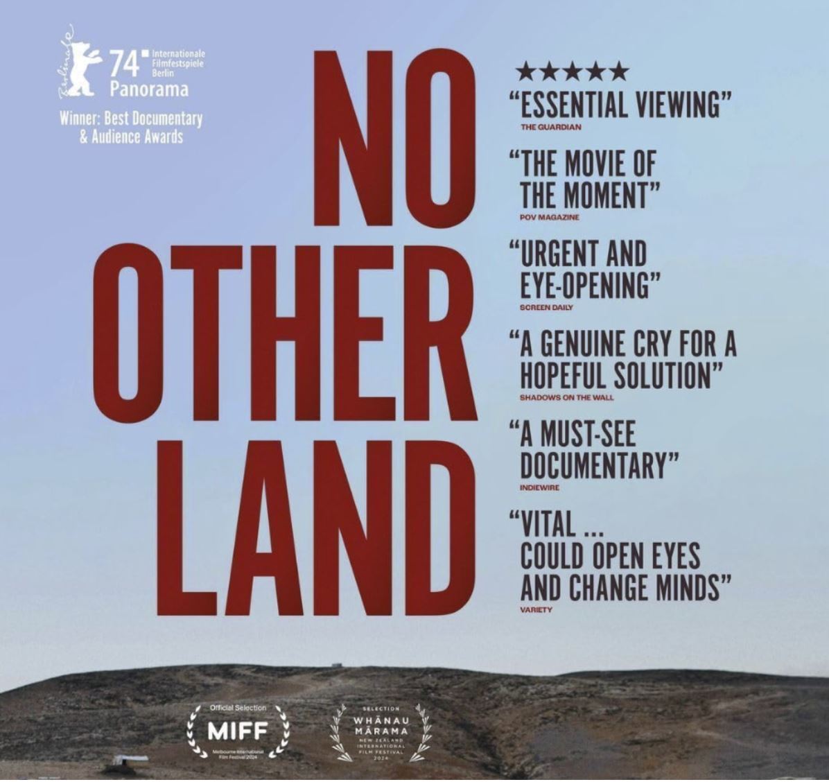 'No Other Land' film screenings & action
