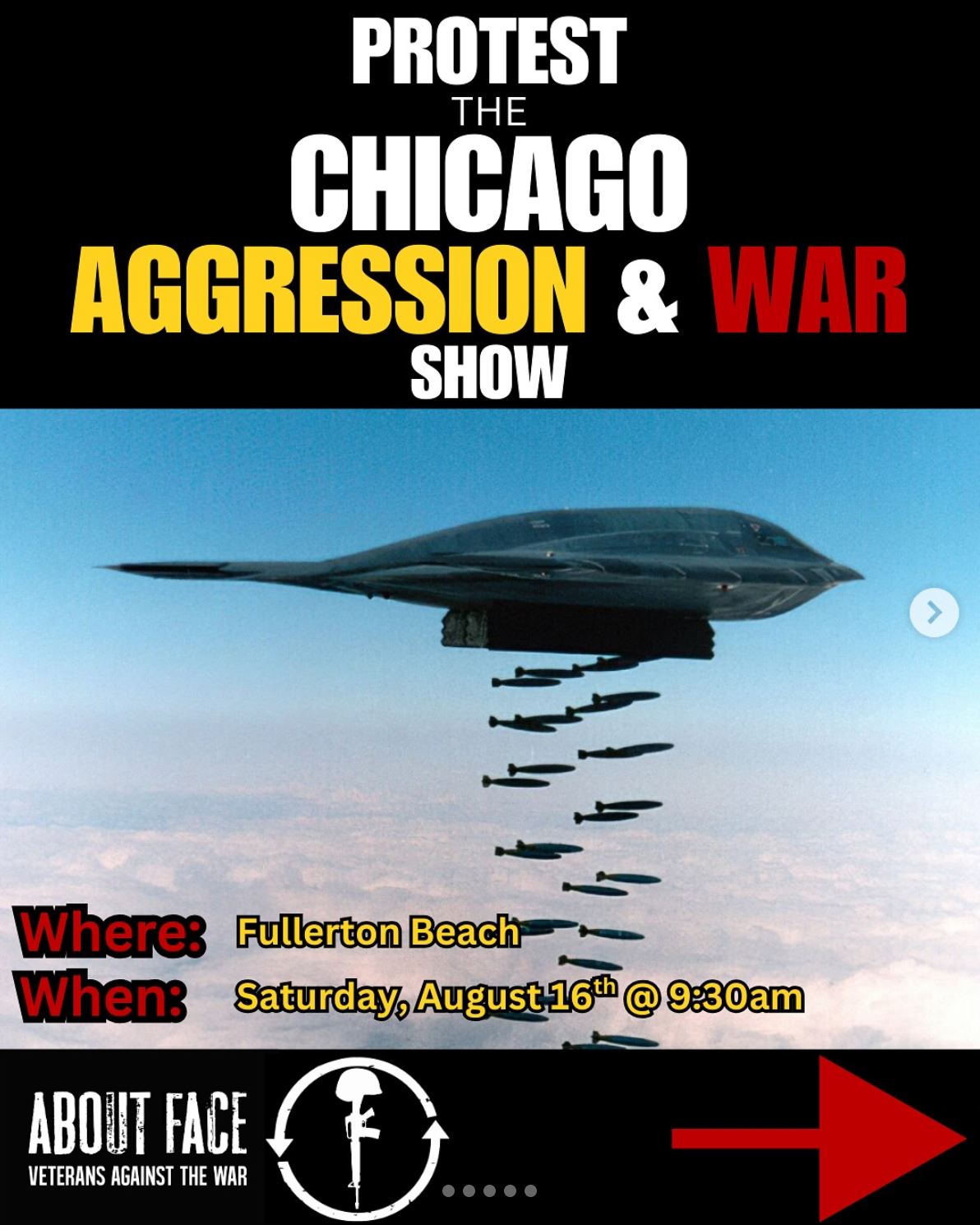 Protest the Chicago Aggression & War Show