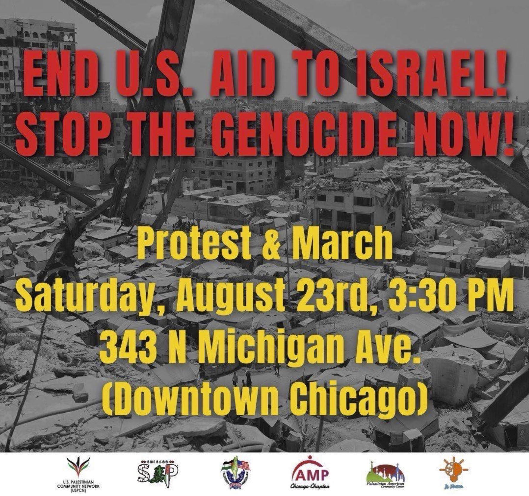 End U.S. Aid to Israel!