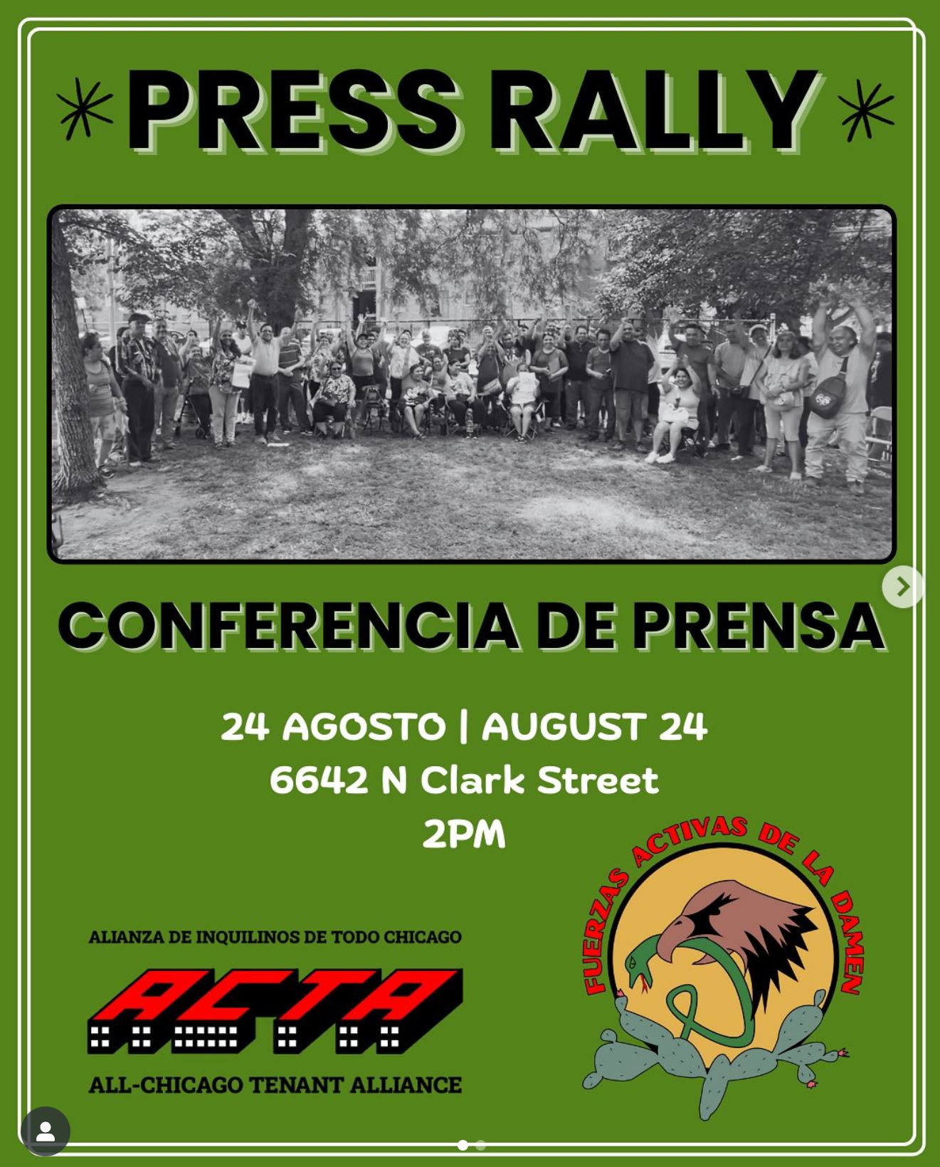Tenant Rights Press Conference & Rally
