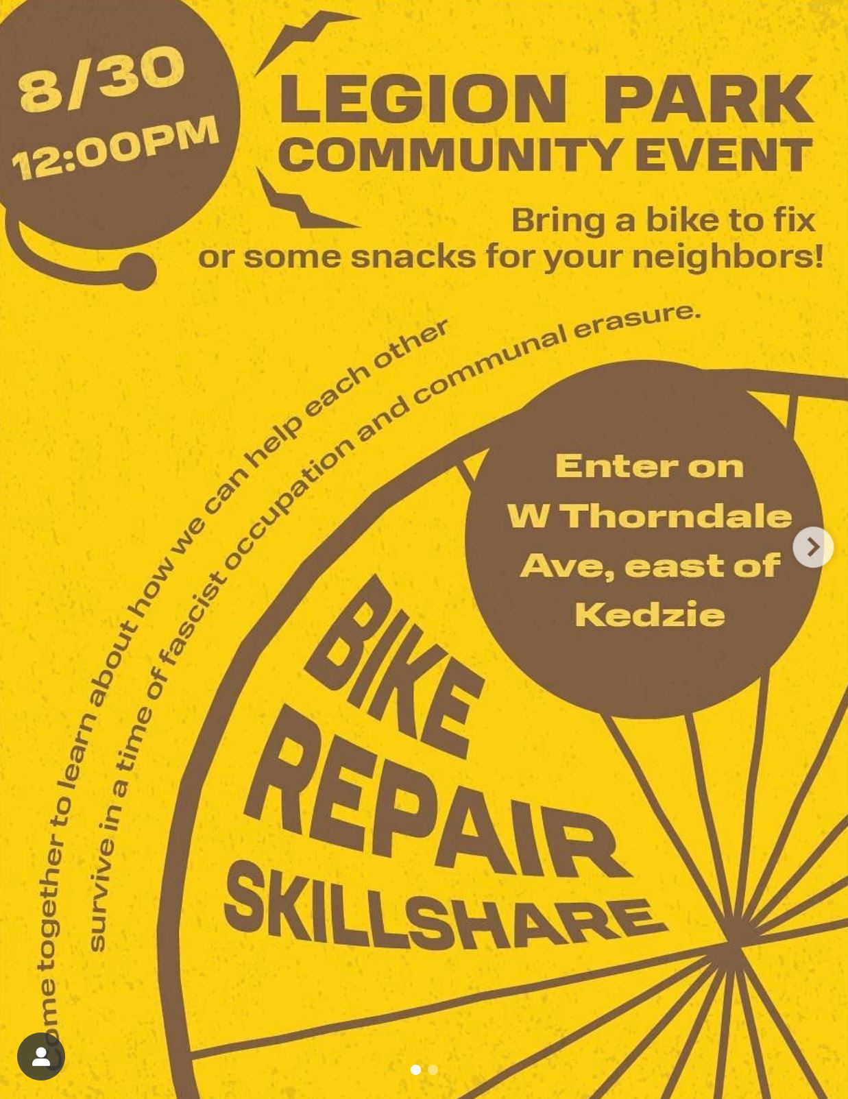 Community Event - Bike Repair Skillshare