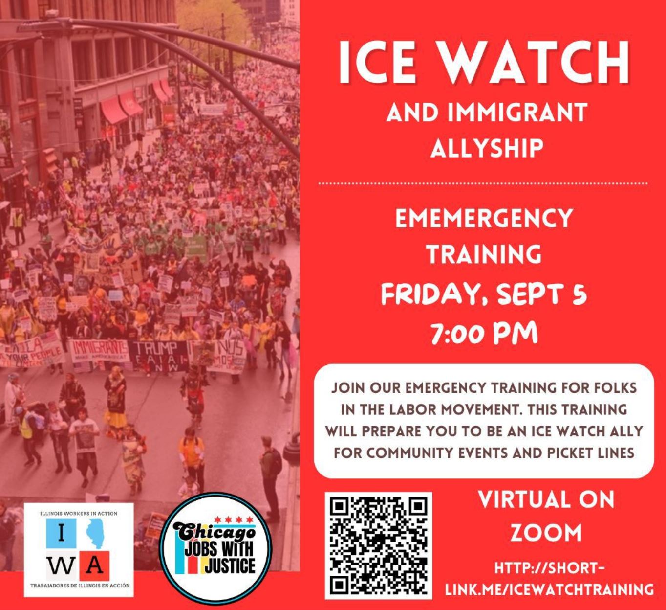 Emergency Training: ICE Watch & Immigrant Allyship