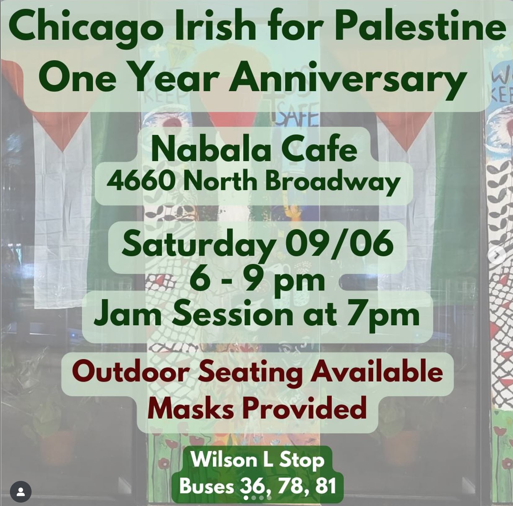 Chicago Irish for Palestine 1 Year Anniversary!