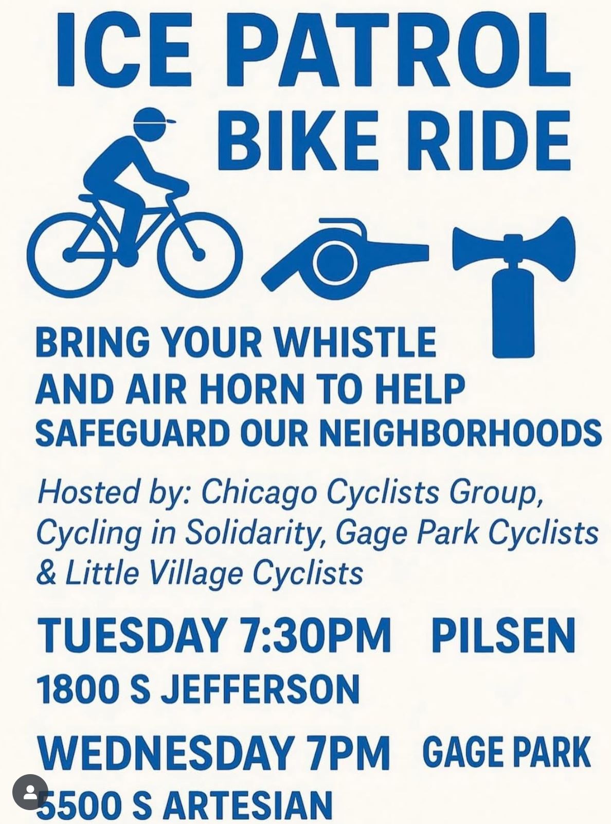 ICE Patrol Bike Ride