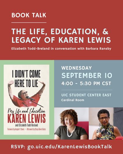 Book Talk: The Life, Education, and Legacy of Karen Lewis