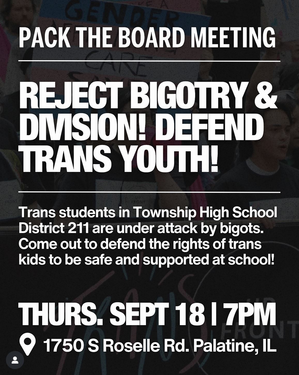 Reject Bigotry & Division! Defend Trans Youth!