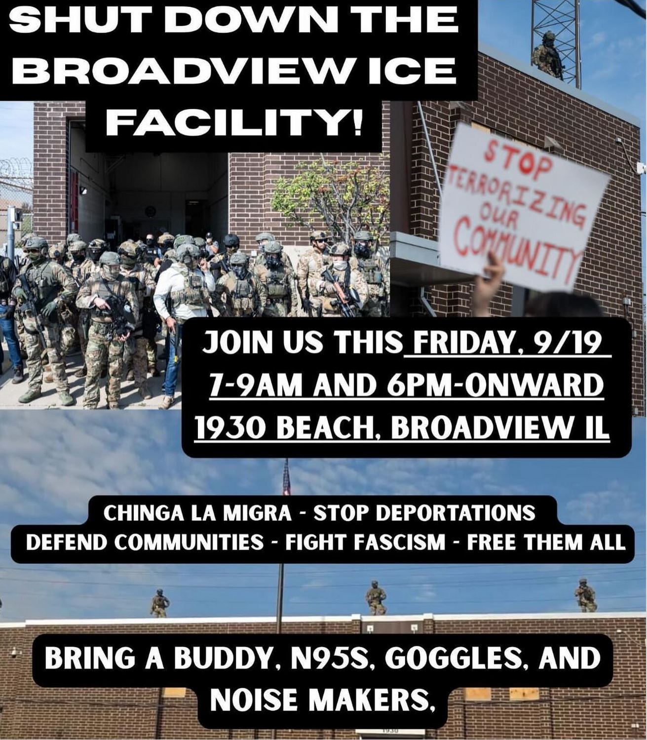 Shut Down the Broadview ICE Facility!