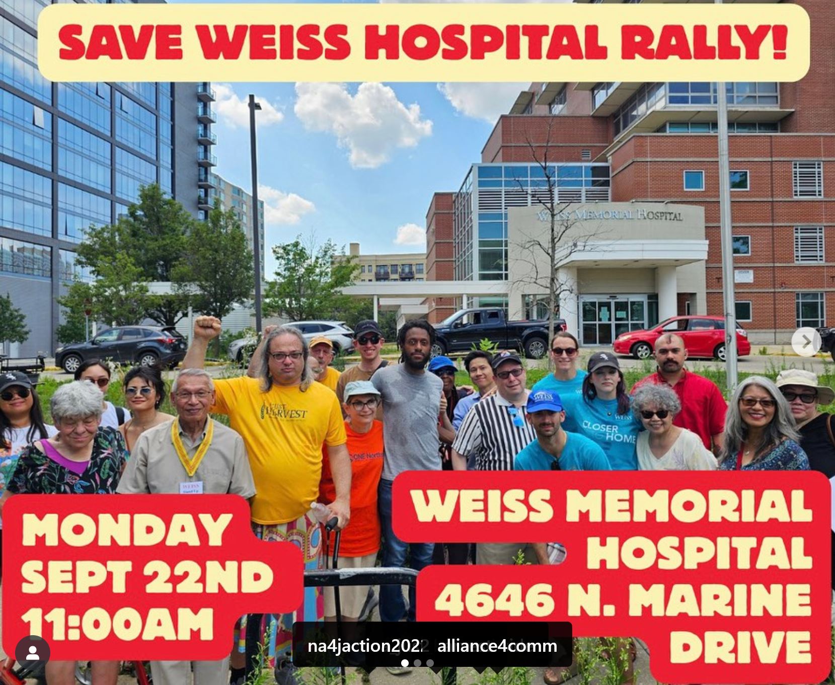 Save Weiss Hospital Rally!