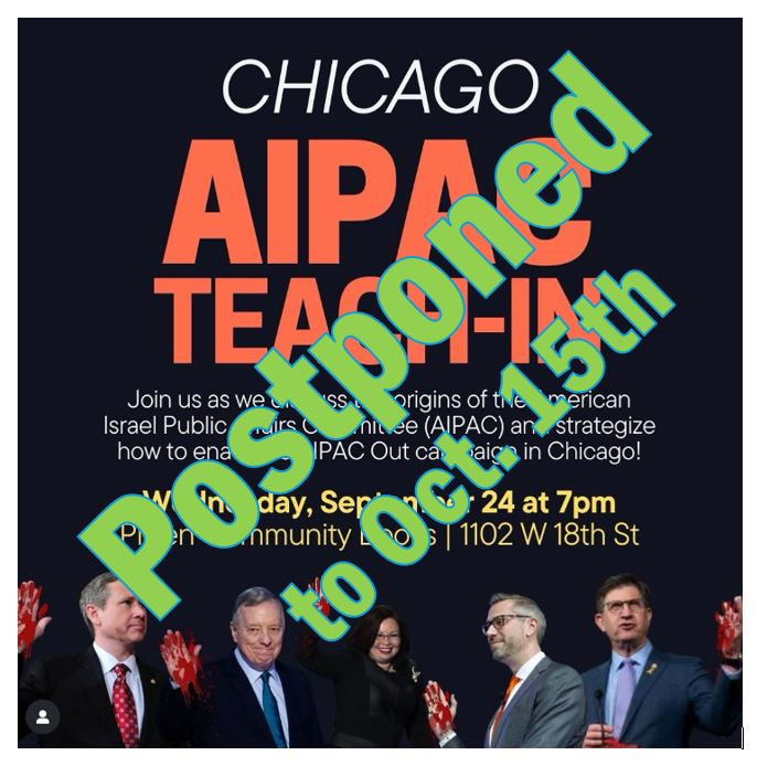 AIPAC Teach-In POSTPONED