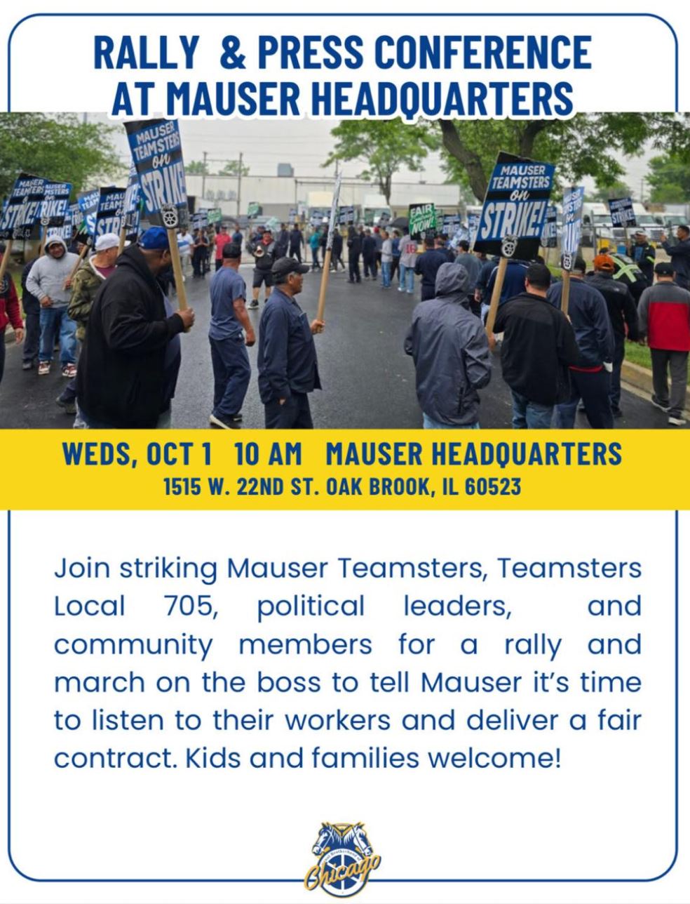 Striking Mauser Workers' Rally & Press Conference