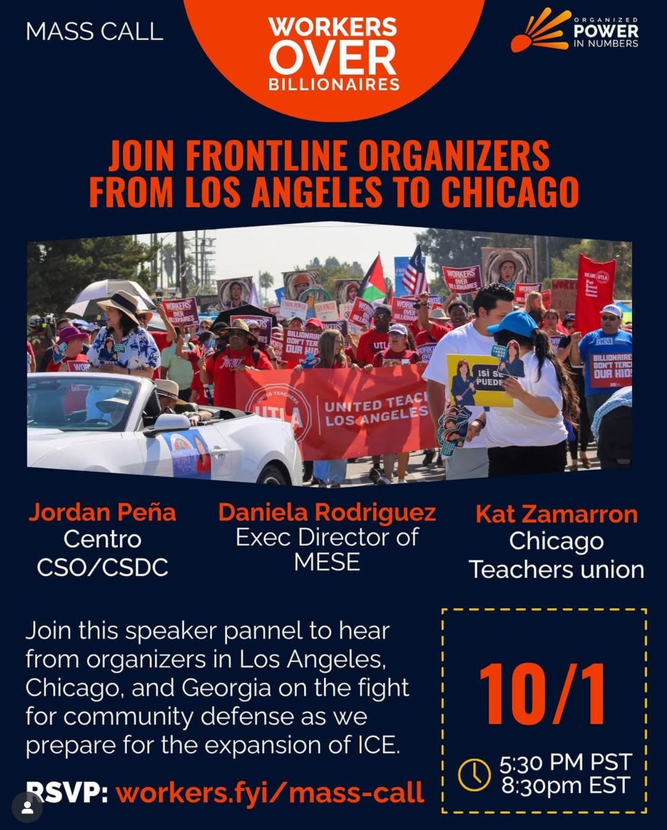 Workers Over Billionaires Mass Call