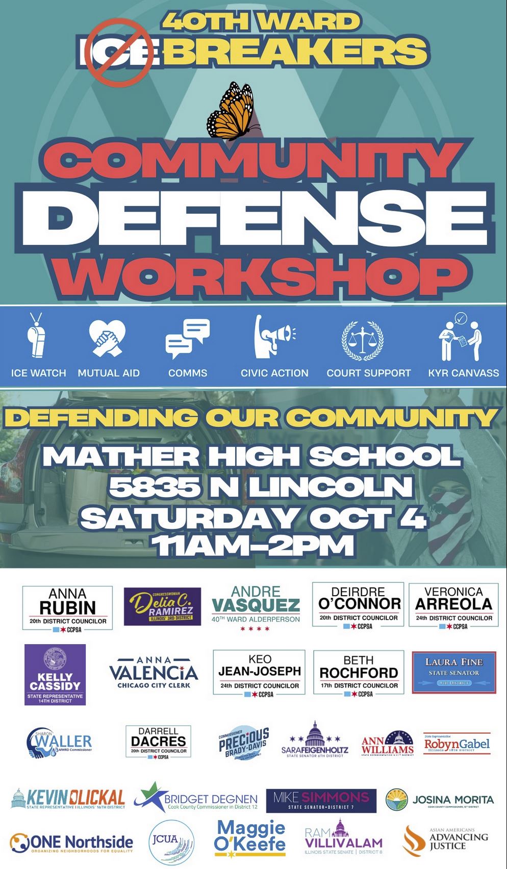40th Ward ICE-Breakers Community Defense Workshop