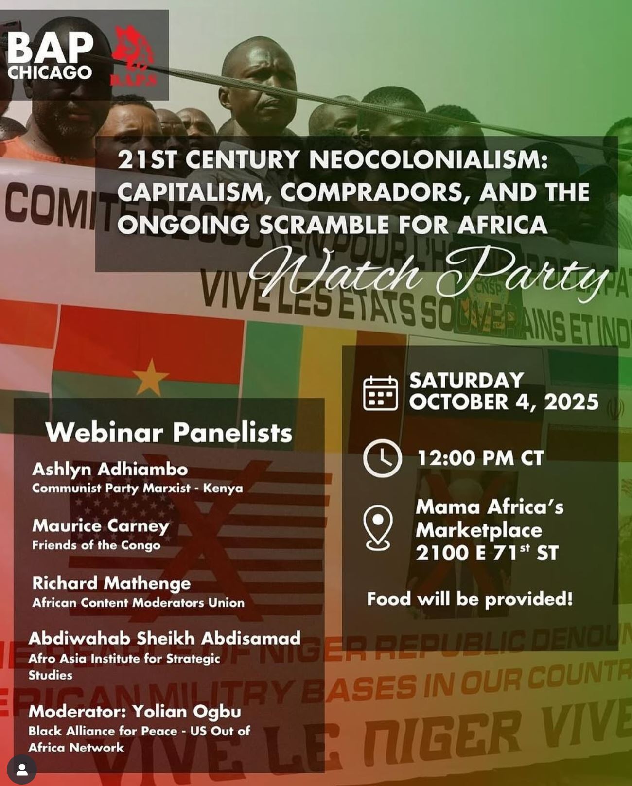 Webinar: 21st Century Neocolonialism Watch Party