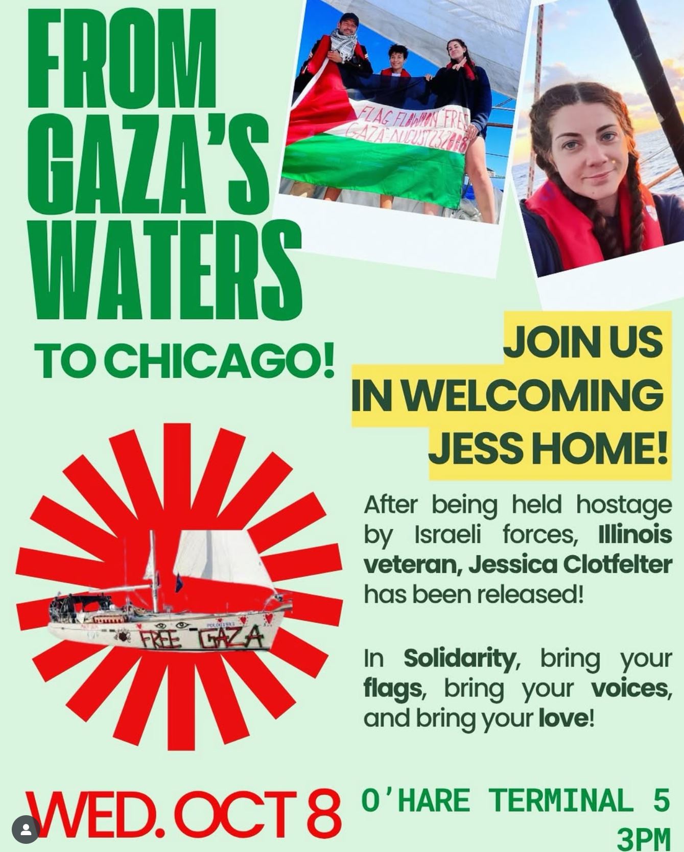 From Gaza's Waters to Chicago!