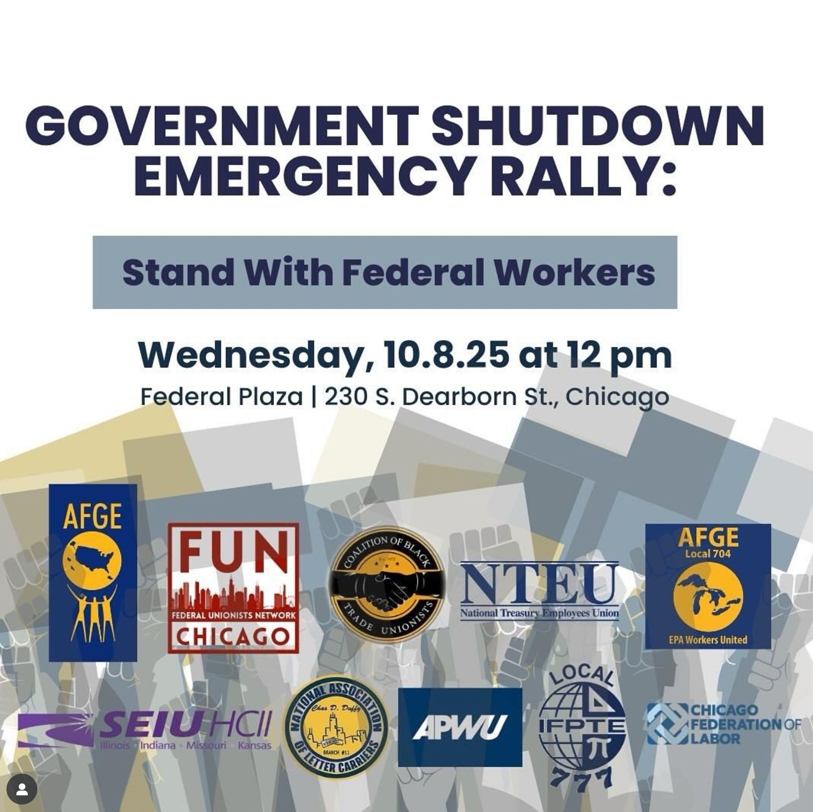 Government Shutdown Emergency Rally