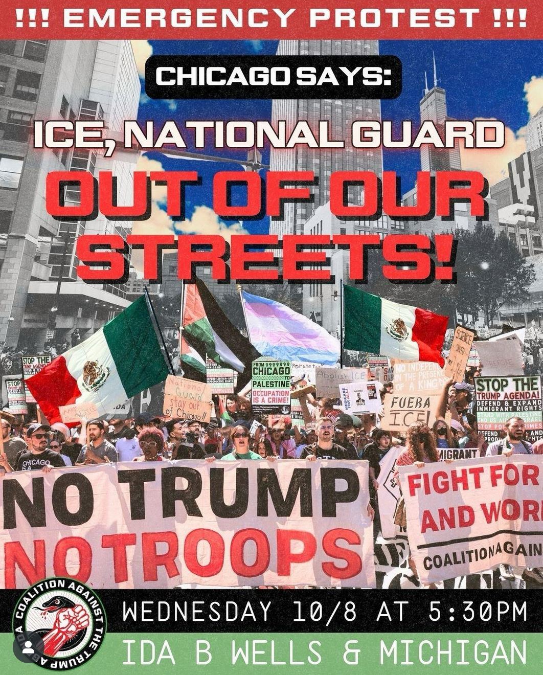 ICE, National Guard Out of Our Streets!