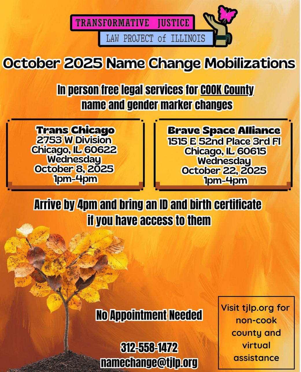 October 2025 Name Change Mobilization