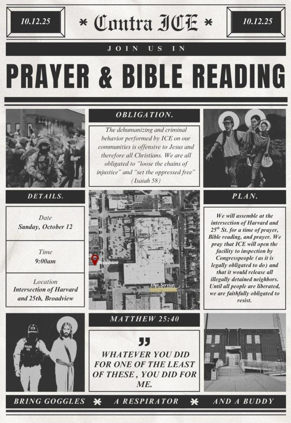 Contra ICE Prayer and Bible Reading