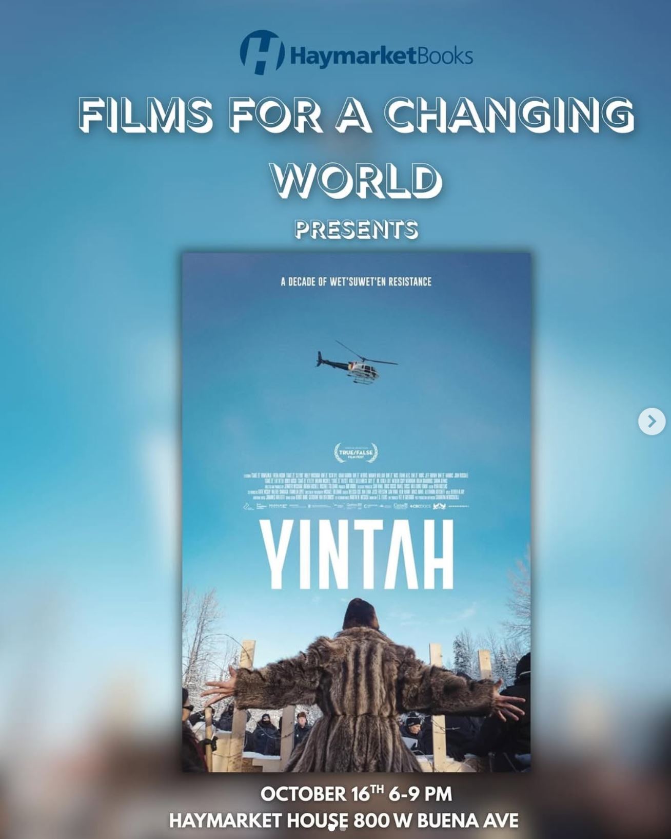 Films for a Changing World - 'Yintah'