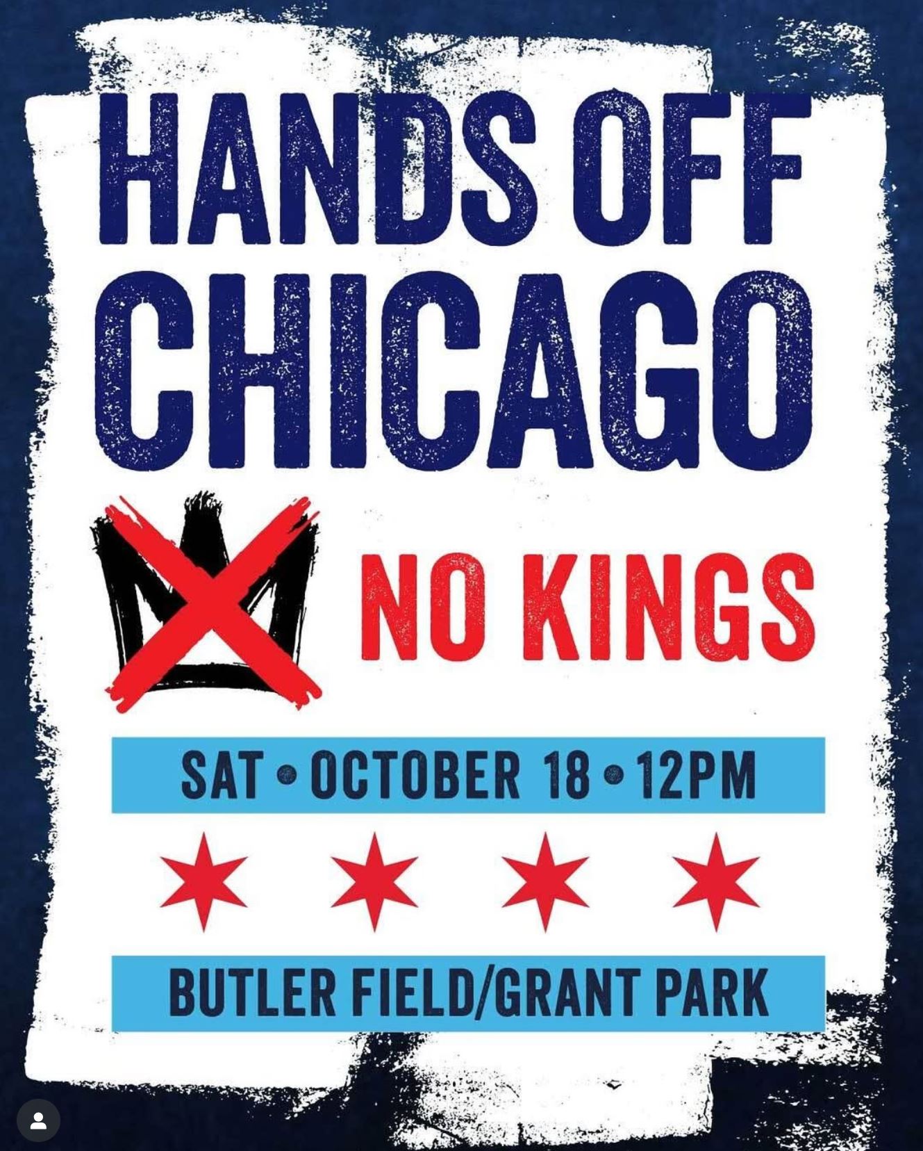 Hands Off Chicago - No Kings!