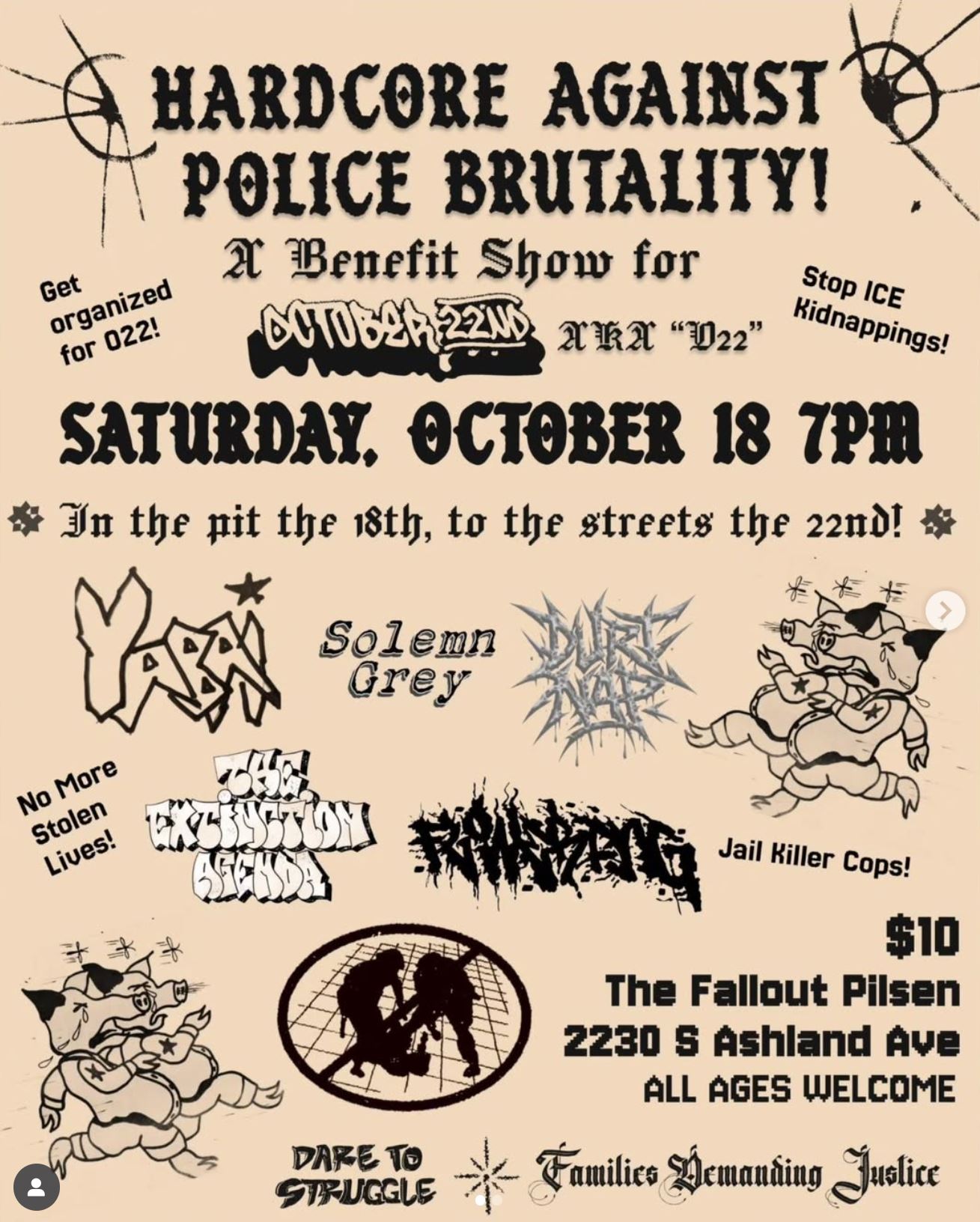 Hardcore Against Police Brutality!