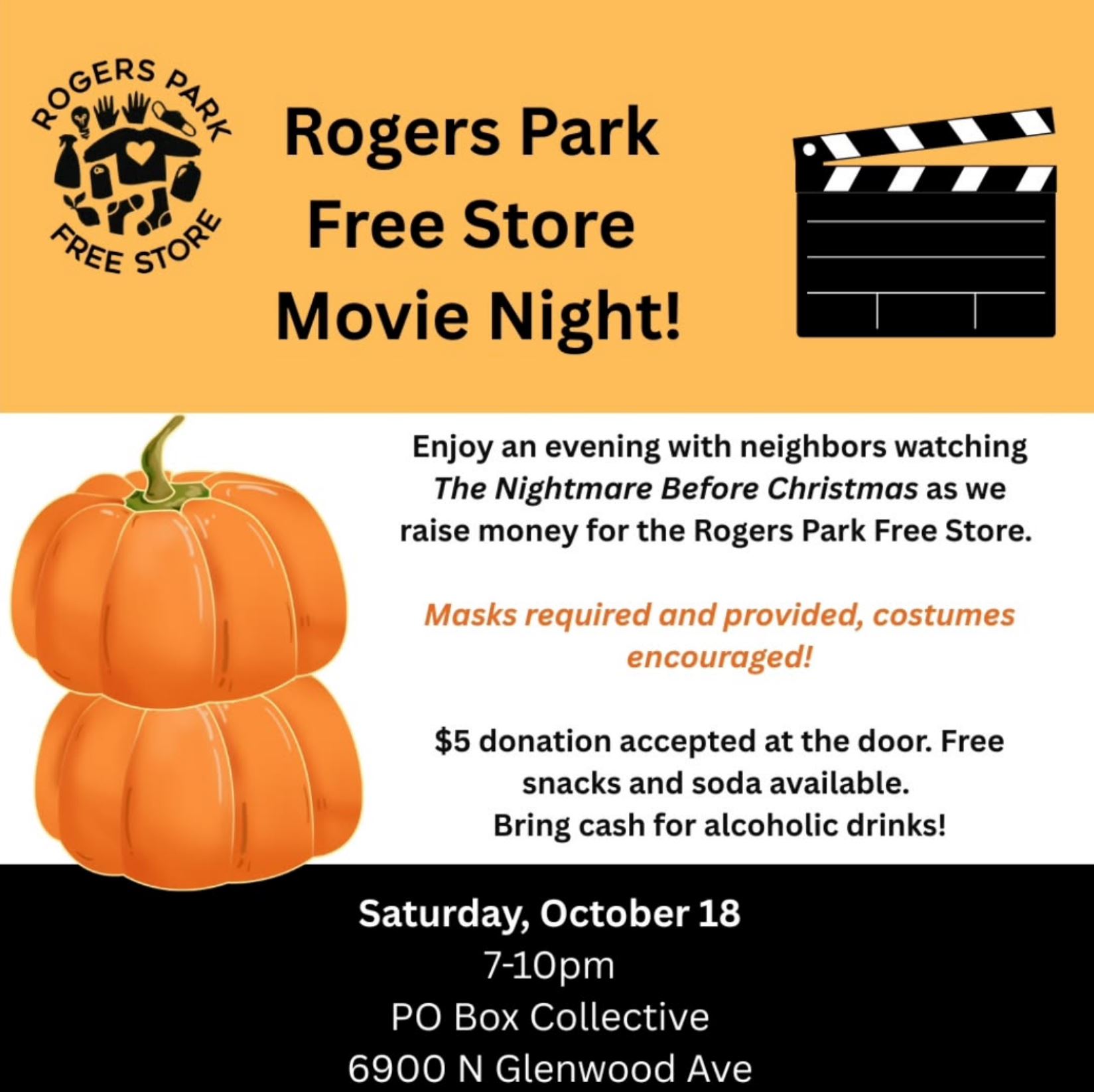 Rogers Park Free Store Movie Night!