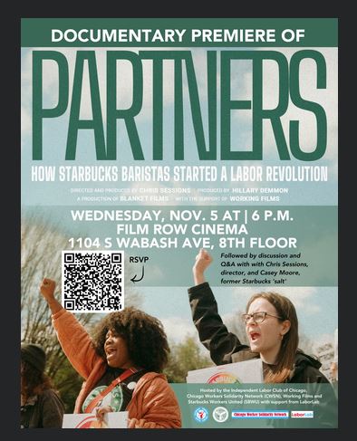 Premiere of Partners: How Starbucks Workers Started a Labor Revolution