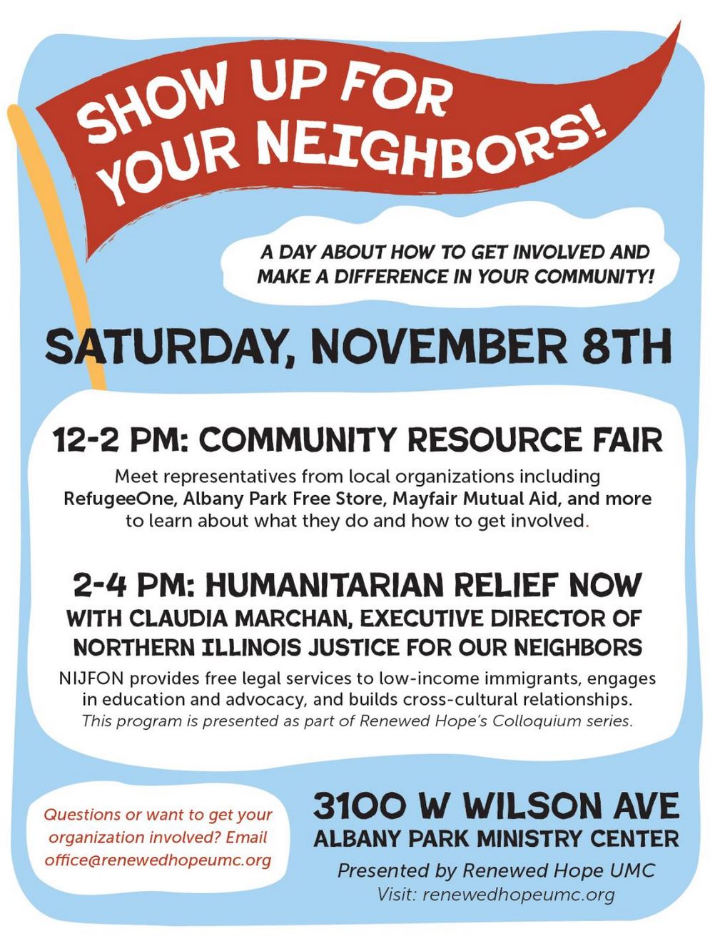 Show Up For Your Neighbors!