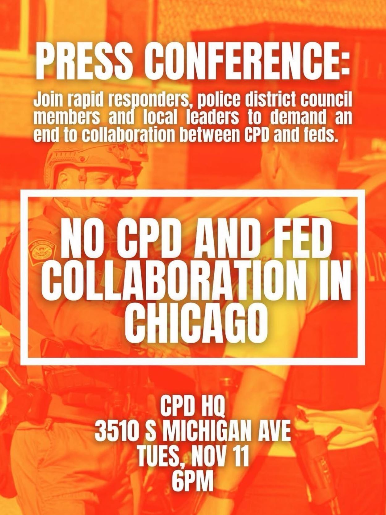 No CPD and Fed Collaboration in Chicago