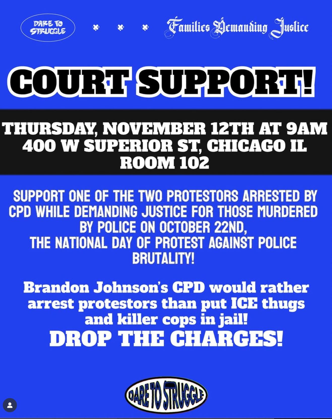 Request for Court Support!