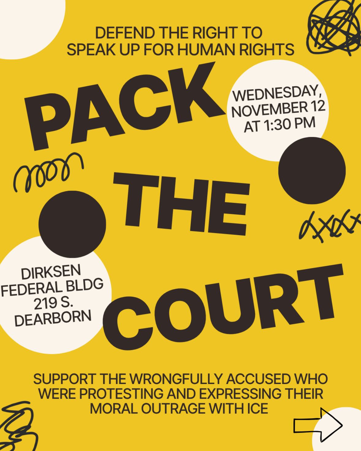 Pack the Court for ICE Protesters