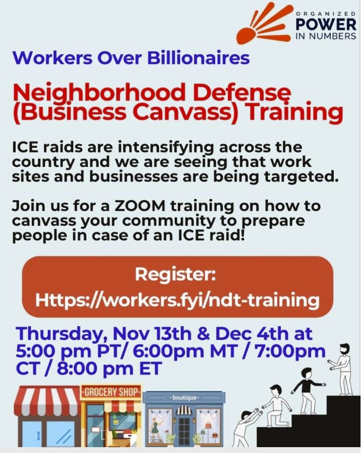 Neighborhood Defense (Business Canvass) Training