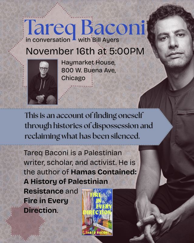 Tareq Baconi in Conversation With Bill Ayers