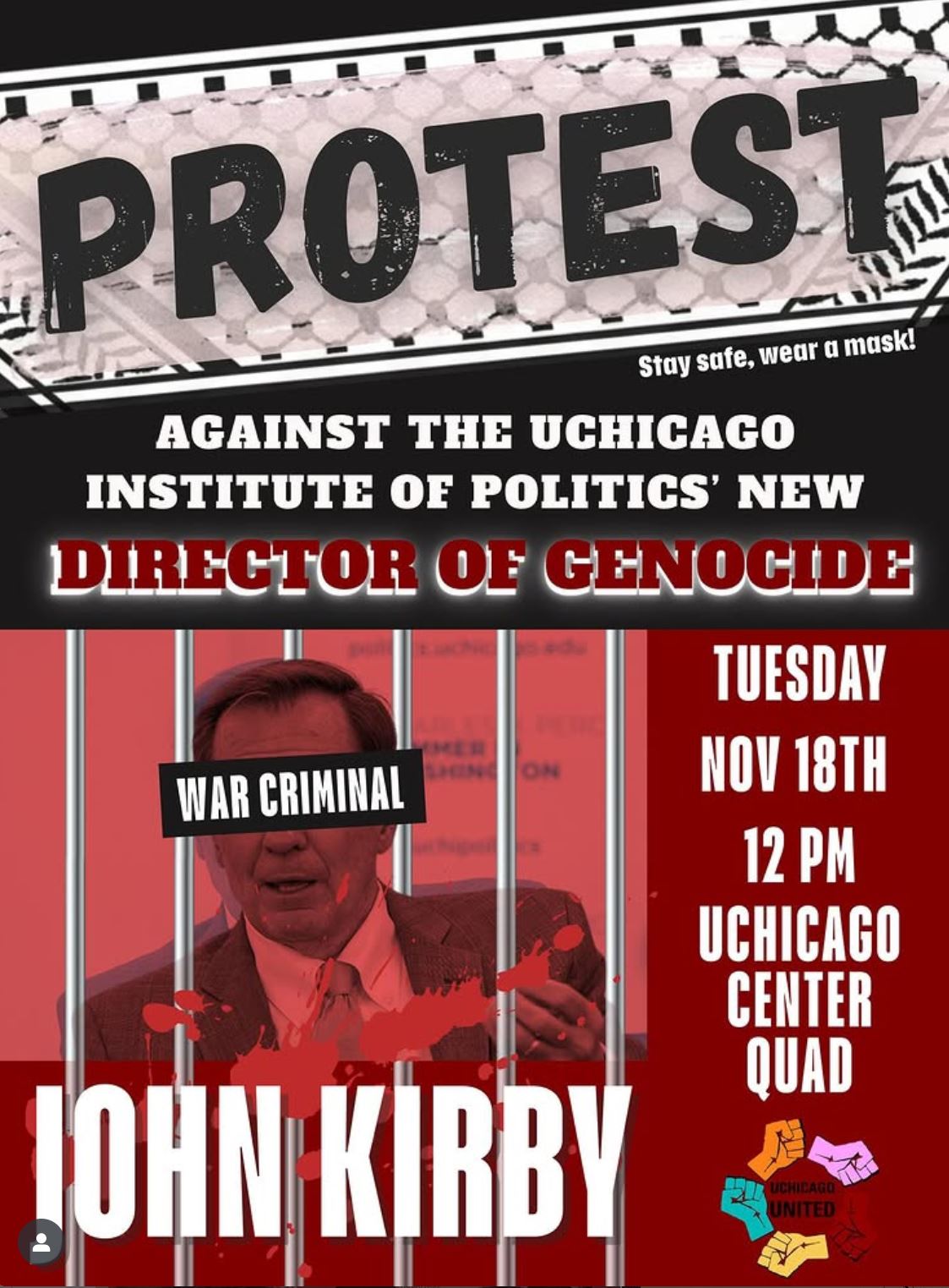 Protest v. the UChicago Director of Genocide