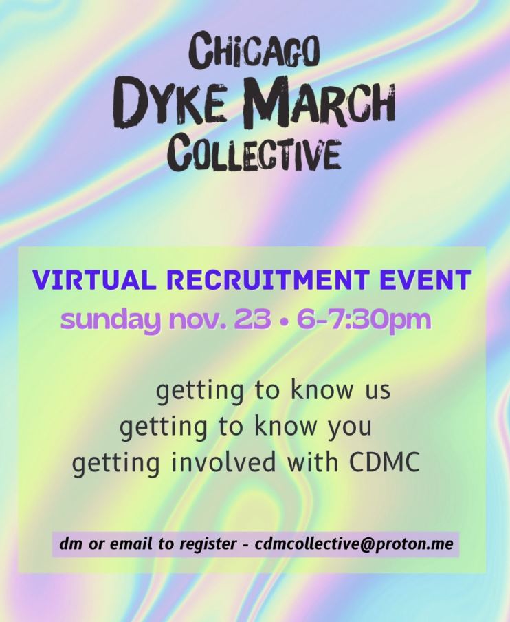 Chicago Dyke March Collective Virtual Recruitment Event