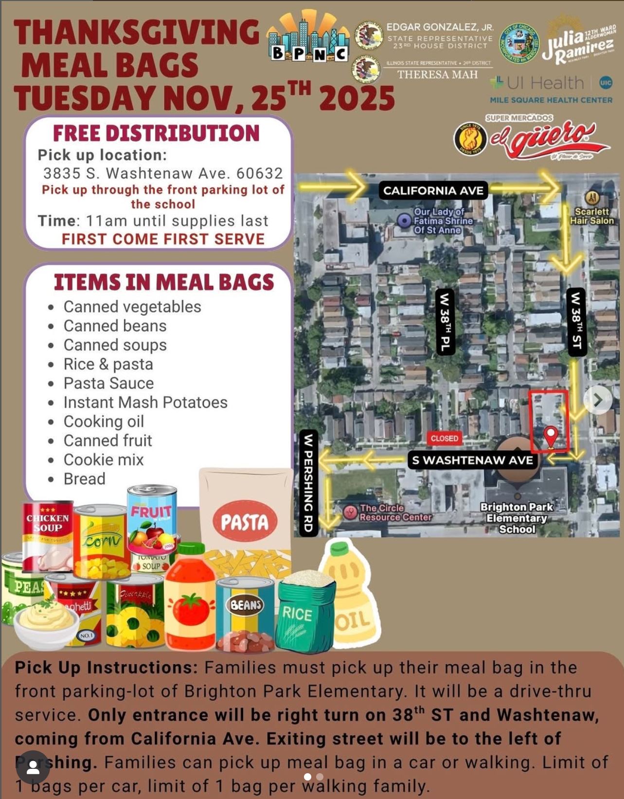 Thanksgiving Meal Bags Distribution