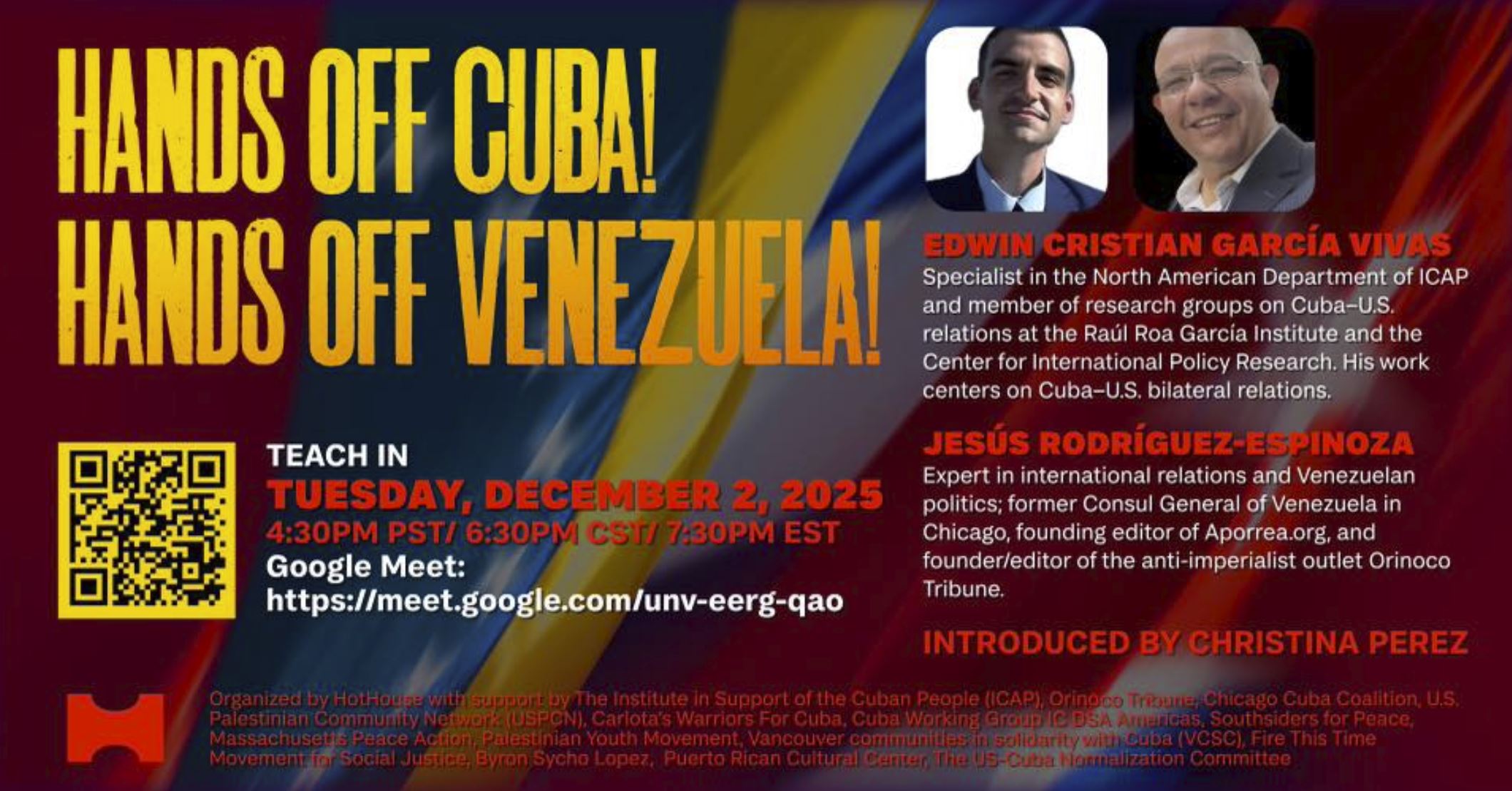 Hands Off Cuba! Hands Off Venezuela!