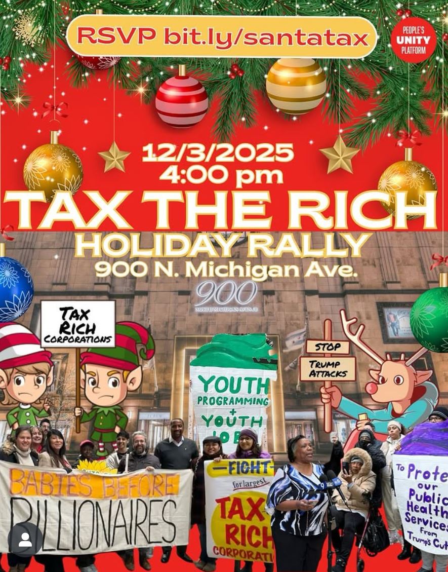 Tax the Rich Holiday Rally